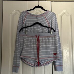 Pj Salvage Striped Pajama Set